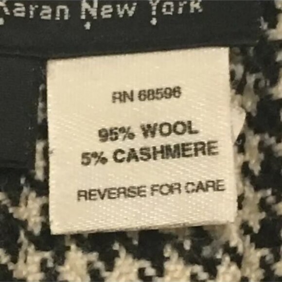 DKNY Wool/cashmere mini wrap around plaid skirt - Picture 5 of 6